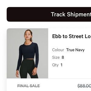 Ebb to Street Women's Navy Top & Leggings